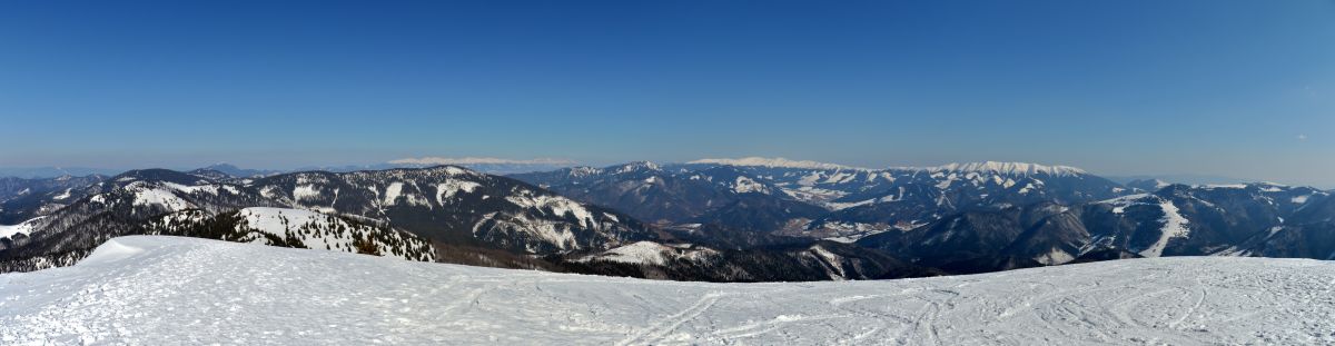 Z Rakytova: Velký Choč, Vysoké Tatry, Nízké Tatry